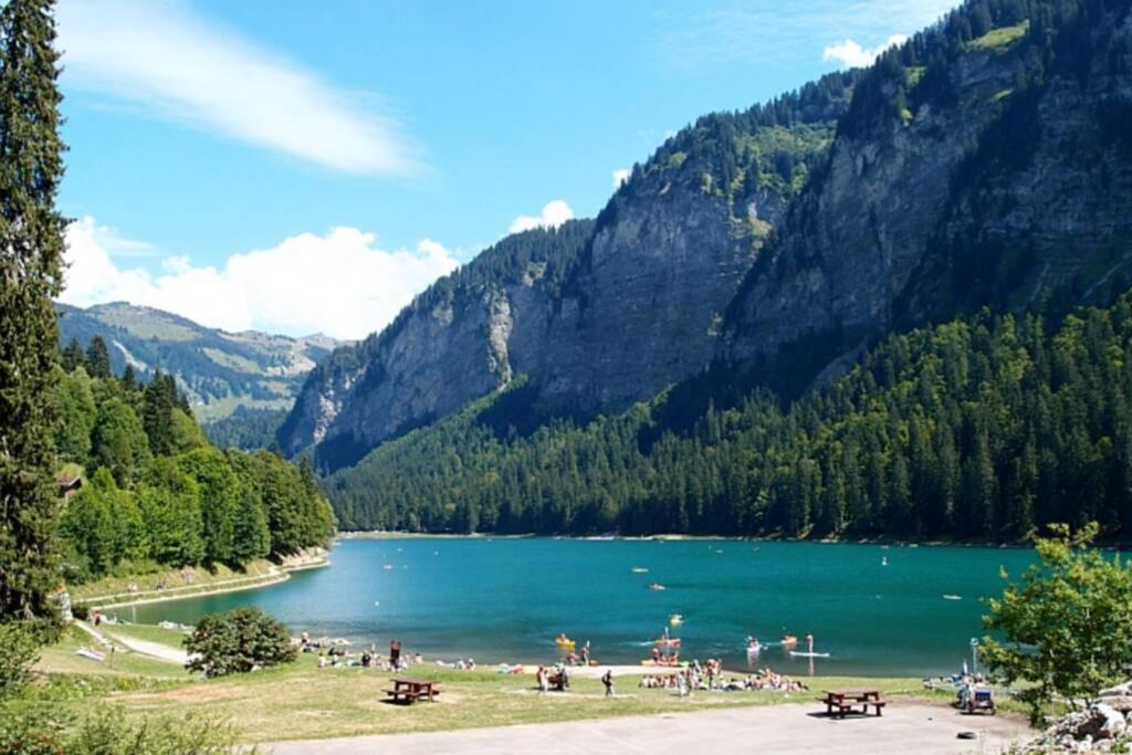 Le Relai S34 - Grand Et Lumineux Studio Avec Coin Montagne 4-6 Pers Avec Wifi, 50M Des Pistes, Grand Balcon Expose Sud, Draps Non Compris Saint-Jean-dʼAulps المظهر الخارجي الصورة