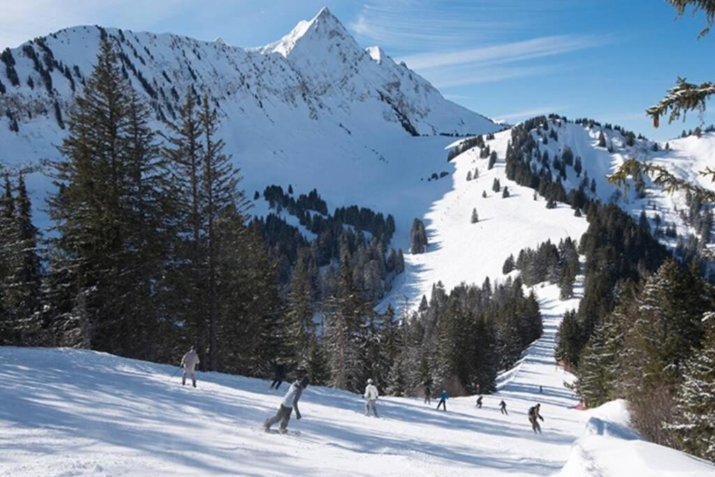Le Relai S34 - Grand Et Lumineux Studio Avec Coin Montagne 4-6 Pers Avec Wifi, 50M Des Pistes, Grand Balcon Expose Sud, Draps Non Compris Saint-Jean-dʼAulps المظهر الخارجي الصورة